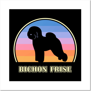 Bichon Frise Vintage Sunset Dog Posters and Art